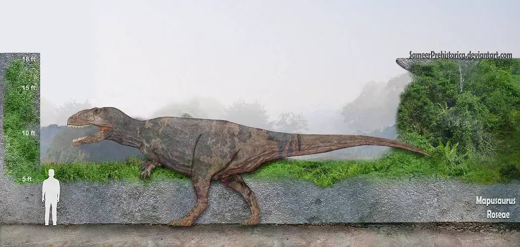 Mapusaurus by SameerPrehistorica
