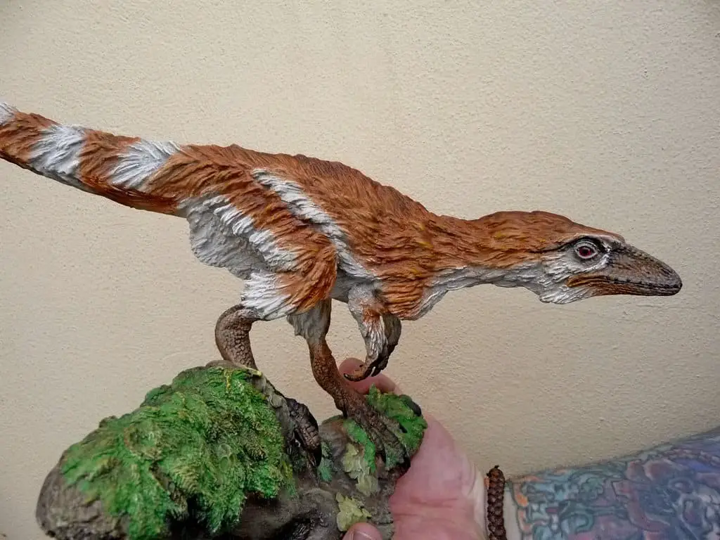 Sinosauropteryx by Martin Garratt